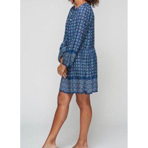 Roller Rabbit Starry Border Regine Blue Tunic Top Dress size Small